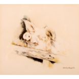 MANDY E. SHEPHERD
Pig
Watercolour
Signed
13 x 14cm Condition Report: Good condition, no obvious