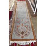 A Chinese style, cut pile, long rug with