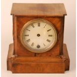 Two mantel clocks and an aneroid baromet