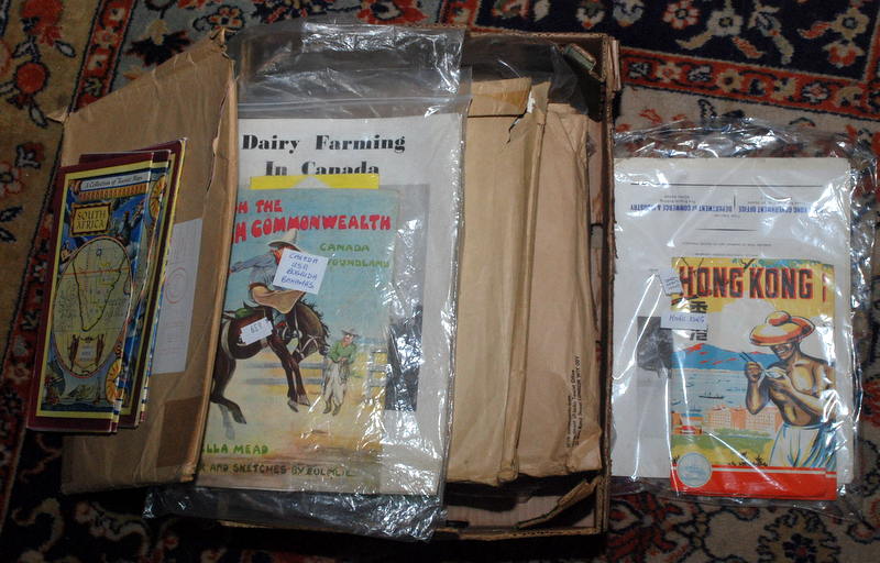 A box of souvenir booklets, sugar manufa