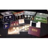 Proof and uncirculated coin sets includi