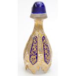 A bohemian gilt glass decanter stopper of cup form. Condition Report: Some minor surface marks