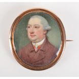 A good Georgian portrait miniature of Ralph Allen (1737-1777) of Bathampton Manor, Somerset,