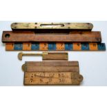 A rope gauge and various rules.