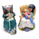 A Royal Doulton figure "Twilight" H.N.2256 and a second Doulton group "Sweet Dreams" H.N.2380.