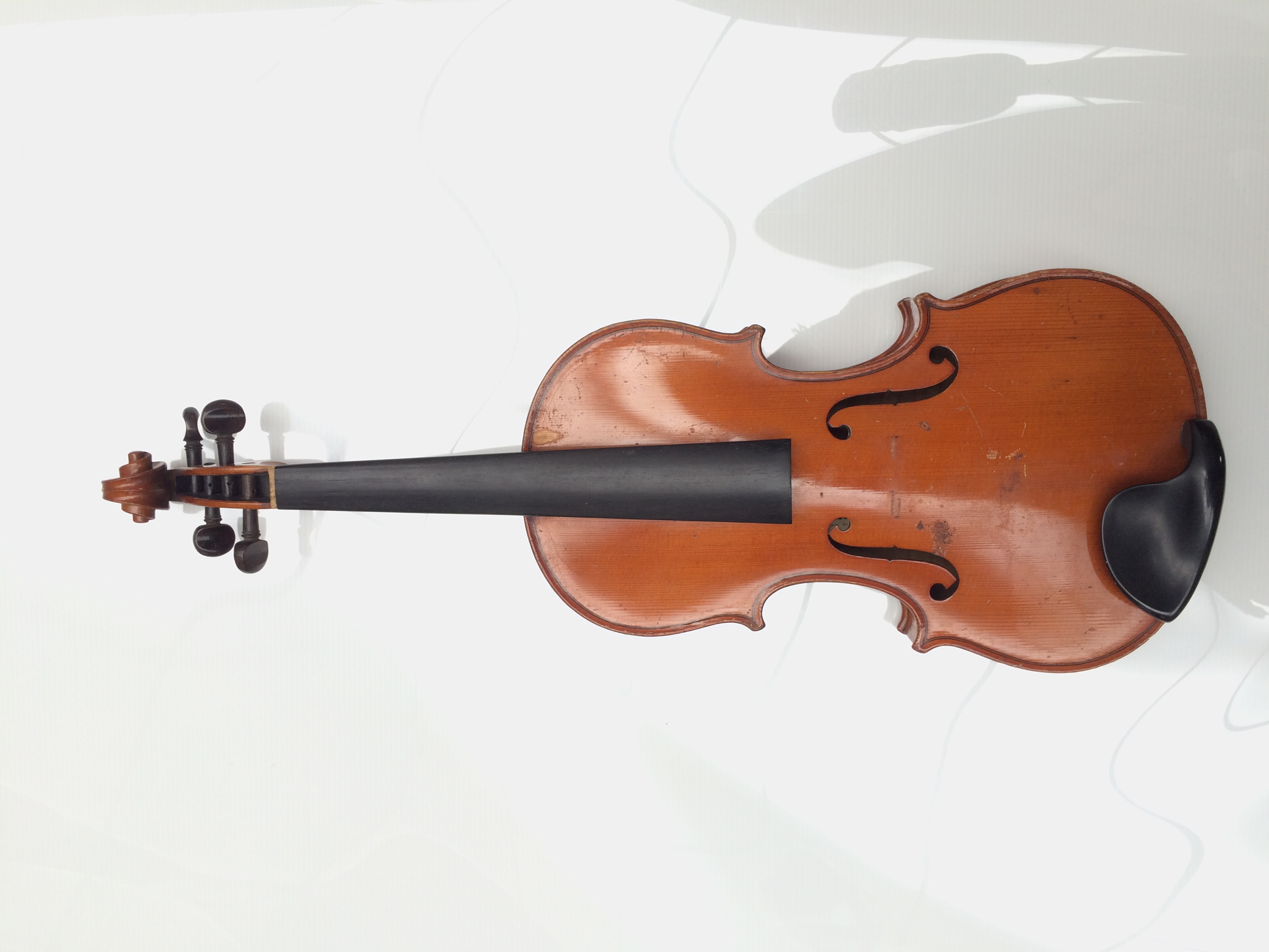 An early 20th century Hawkes & Son violin, labelled "Hawkes & Son Tyrolese Violin", Denham Street, - Image 2 of 4