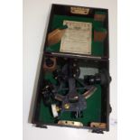 A Henry Hughes & Son Ltd Husun number 6B/177 sextant in a fitted Tufnel case.