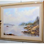 Elizabeth Parr, on the Helford River, oil painting, signed. 45 x 60cm.