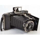 A Zeiss Ikon 'Compur' folding camera
with a Tessar 105mm lens