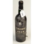 Croft Vintage Port (1)
1963
One bottle: bin soiled label