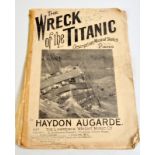 'The Wreck of the Titanic' descriptive musical sketch for the piano.