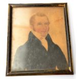 A Georgian provincial portrait miniature.