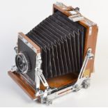 A  Nagaoka Seisakusho large format feild camera
With a Linhof Technika lens
including darkslides