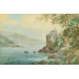 WALTER HENRY SWEET
Dartmouth Castle
Watercolour
Signed
Together with two landscape prints