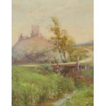 MARY S HAGARTY
Corfe Castle
Watercolour
Signed
29 x 22cm