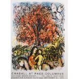 MARC CHAGALL
Exhibition Poster for Pace/Columbus
'Holy family'
Lithograph
Dated 1976
69 x 56cm
