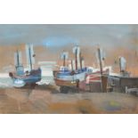 SAMUEL DODWELL
Fishing Boats at Hastings
Mixed media
Signed and inscribed to the back
35 x 53cm