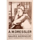 AUGUST WILHELM DRESSLER
Woman at the Window
Lithograph 
Dated 1967
Monogrammed in print
70 x 48cm