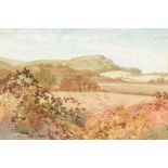 DORIS KIRLOW
View across the fields
Watercolour
Signed
Label to the back
16.5 x 23.