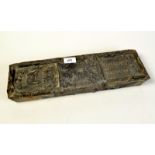 A 19th century Cornish tin ingot from the wreck of the SS Cheerful,