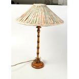 A Woolpit Interiors table lamp turned to simulate bamboo.