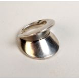 A Georg Jensen silver ring No.93, designed by Nana Ditzel. Condition Report: The ring is size J.