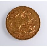 A Victorian Young Head Melbourne Mint sovereign 1888, very fine.