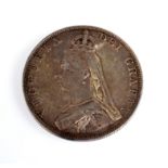 A Victorian double florin 1887, very fine.