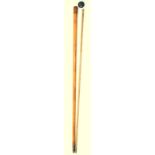 COLLECTION OF UNUSUAL WALKING CANES

A walking cane with integral barrel measure, ebonised handle,