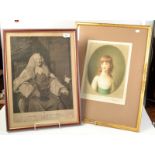 A late 18th century print of the Earl of Mountsfield and an early 20th century mezzotint of H.R.H.