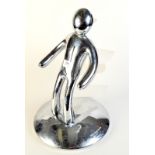 A chrome Voodoo Raffaele Lannello knife block, height 38cm.