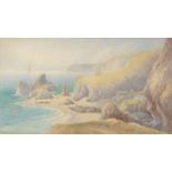 THOMAS HART
Kynance Cove, Asparagus Island, the Bishop, and Steeple Rock
Watercolour
Signed
18.
