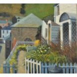 JOHN STOPS
Chapel and Cottages
Oil on canvas
Signed and dated 1980
56 x 61cm