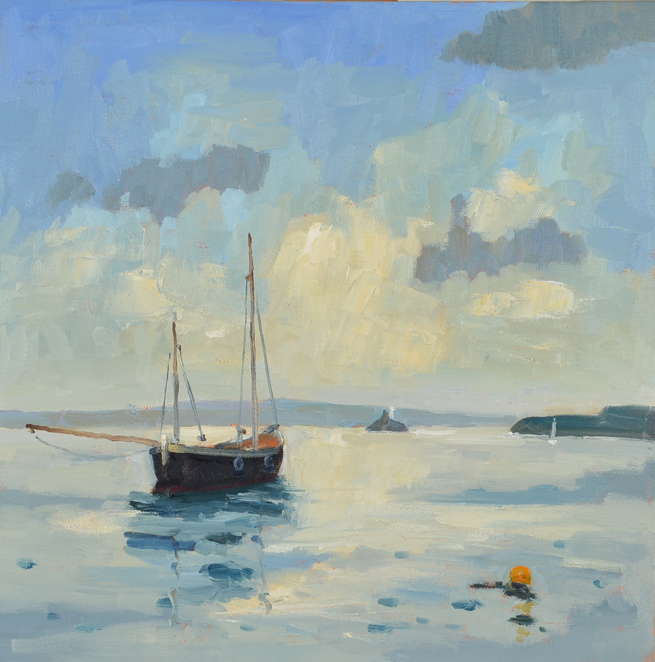 ERIC WARD
Mounts Bay, Penzance
Oil on canvas
Signed to the back
30.8 x 30.