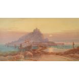 THOMAS HART
St Michael's Mount, Sunset, from Marazion
Watercolour
Signed
20.