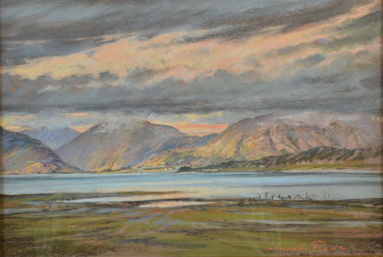 LINCOLN ROWE
Storm over Highland Mountains
Pastel
Signed
27 x 40cm