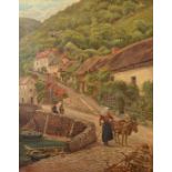 WALTER WHYTE HOLDICH
Lynmouth Village
Oil on canvas
Signed and dated 1891
Inscribed 'Painted for