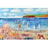 SIMEON STAFFORD
A day out at the beach
Oil on canvas
Signed
49.