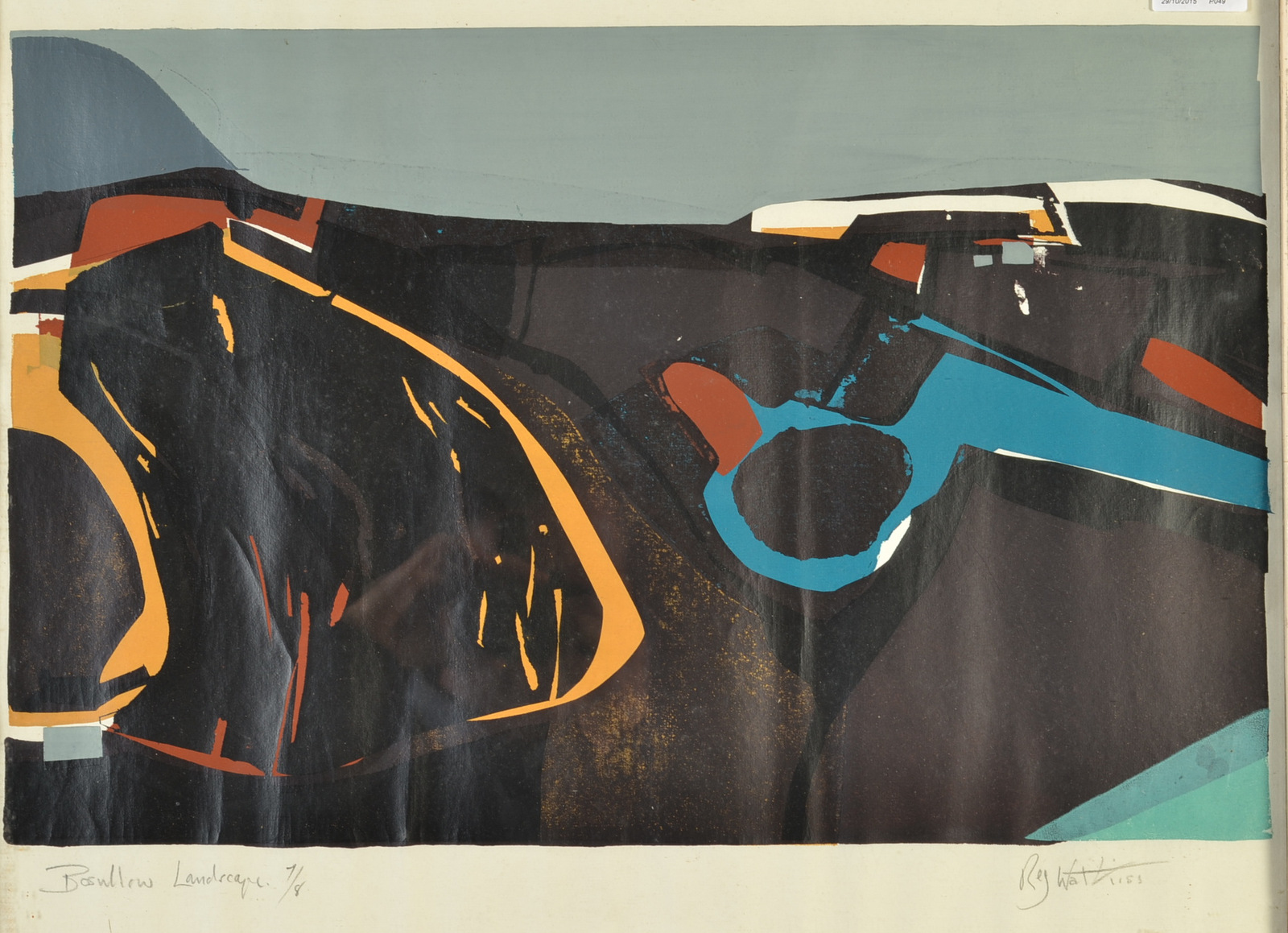 REG WATKISS
Bosullow
Print
Signed and numbered 7 out of an edition of 8
Site size 40 x 51.