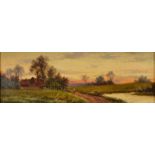 SYDNEY YATES JOHNSON
Homeward Bound
Oil on panel
Monogrammed
Inscribed to the back
13 x