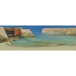 MICHAEL PRAED
Incoming Tide
Oil on board
Signed, dated 2004-5 and inscribed to the back
20 x 61cm,