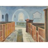 JOHN STOPS
Church Interior
Oil on canvas
Signed and dated '74
76 x 101cm