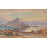 THOMAS HART
St Michael's Mount, Sunset, from Marazion
Watercolour
Signed
23 x 37.