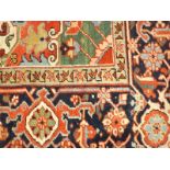 A Persian hand knotted carpet, 365 x 260cm.