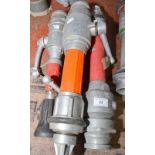 Three aluminium hose nozzles with level spray / main jet adjustment.