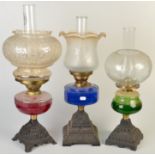 Three oil lamps.