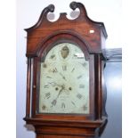 A George III mahogany eight day long case clock,