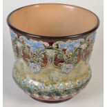 A Doulton Lambeth jardiniere, height 19.5cm.