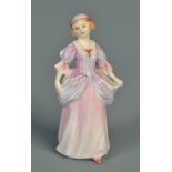 A rare Royal Doulton miniature figure of "Denise", apparently numbered M36, with blue,