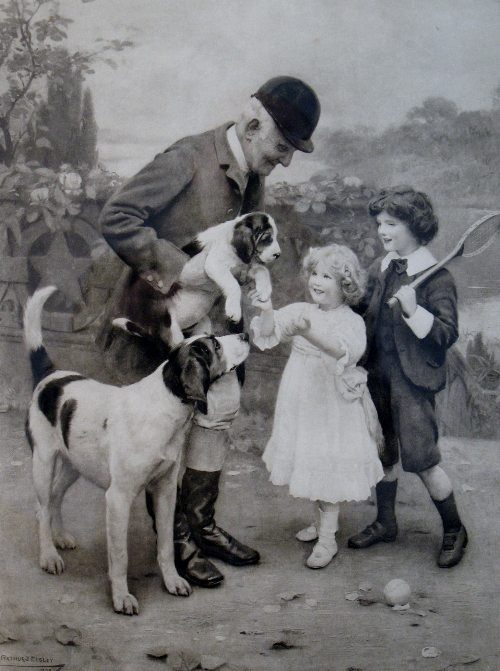 After Arthur J Elsley (early 20th Century), "The Huntsman's Pet" and "As Good as Ever", pair of